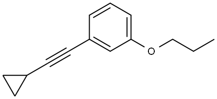 1-(2-Cyclopropylethynyl)-3-propoxybenzene Structure