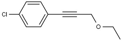 1-Chloro-4-(3-ethoxy-1-propyn-1-yl)benzene Structure