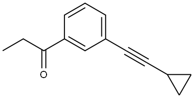 1-[3-(2-Cyclopropylethynyl)phenyl]-1-propanone Structure