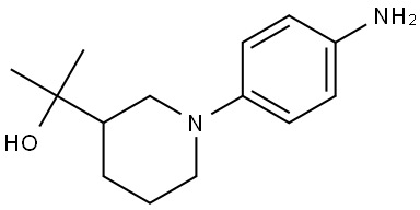 2-(1-(4-aminophenyl)piperidin-3-yl)propan-2-ol Structure