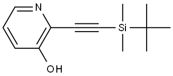 2-[2-[(1,1-Dimethylethyl)dimethylsilyl]ethynyl]-3-pyridinol Structure