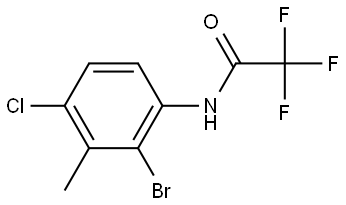 N-(2-Bromo-4-chloro-3-methylphenyl)-2,2,2-trifluoroacetamide Structure