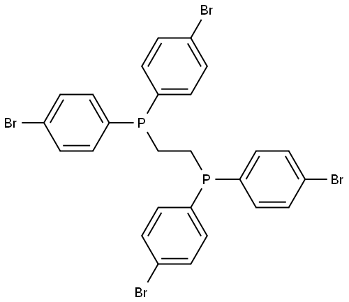 Phosphine, 1,2-ethanediylbis[bis(4-bromophenyl)- (9CI) Structure