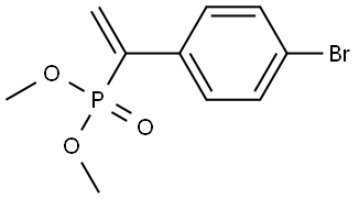 Phosphonic acid, P-[1-(4-bromophenyl)ethenyl]-, dimethyl ester Structure