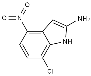 7-Chloro-4-nitro-1H-indol-2-amine Structure