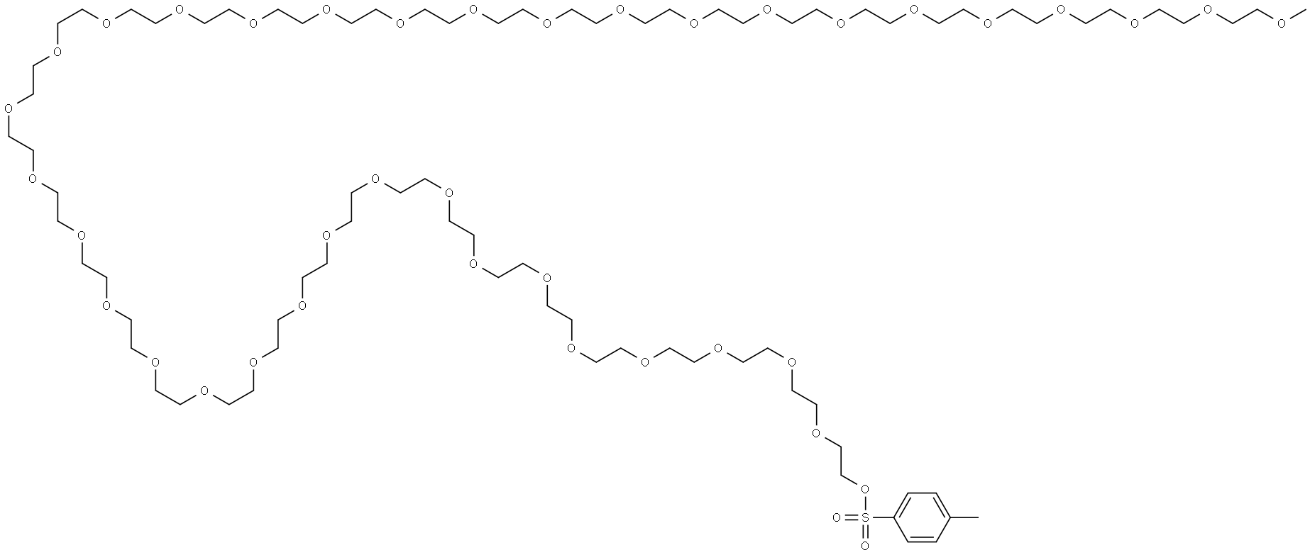 m-PEG36-OTs Structure