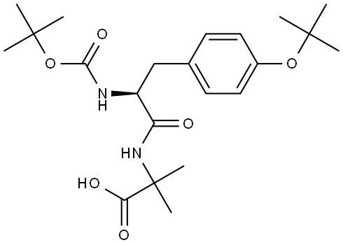 Boc-Tyr(tBu)-Aib-OH Structure