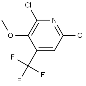 2,6-Dichloro-3-methoxy-4-(trifluoromethyl)pyridine 구조식 이미지
