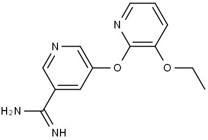 5-((3-ethoxypyridin-2-yl)oxy)nicotinimidamide Structure