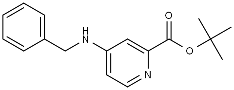 tert-butyl 4-(benzylamino)picolinate Structure