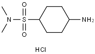 Cyclohexanesulfonamide, 4-amino-N,N-dimethyl-, hydrochloride (1:1) Structure