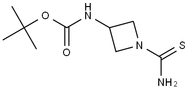 tert-butyl N-(1-carbamothioylazetidin-3-yl)carbamate Structure