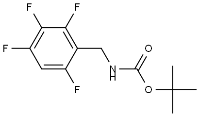 tert-butyl (2,3,4,6-tetrafluorobenzyl)carbamate Structure