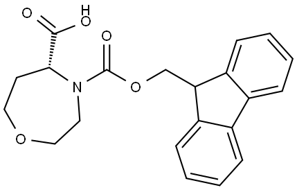 4-(9H-Fluoren-9-ylmethyl) (5R)-tetrahydro-1,4-oxazepine-4,5(5H)-dicarboxylate Structure