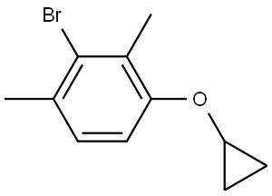 2-bromo-4-cyclopropoxy-1,3-dimethylbenzene Structure