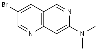 3-bromo-N,N-dimethyl-1,6-naphthyridin-7-amine Structure