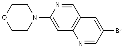 3-bromo-7-(morpholin-4-yl)-1,6-naphthyridine Structure