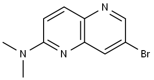 7-bromo-N,N-dimethyl-1,5-naphthyridin-2-amine Structure