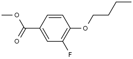 methyl 4-butoxy-3-fluorobenzoate Structure