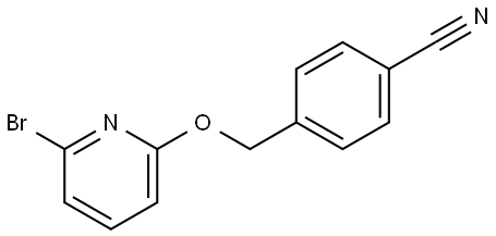 4-(((6-bromopyridin-2-yl)oxy)methyl)benzonitrile Structure