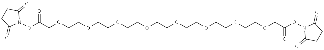 bis(2,5-dioxopyrrolidin-1-yl) 3,6,9,12,15,18,21,24-octaoxahexacosanedioate Structure