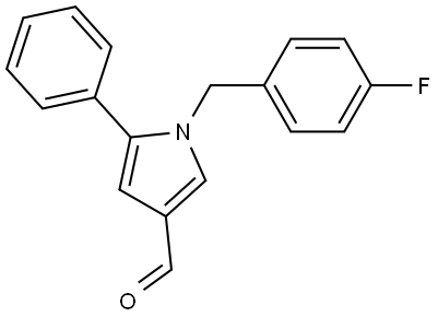 1-(4-fluorobenzyl)-5-phenyl-1H-pyrrole-3-carbaldehyde Structure