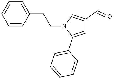 1-phenethyl-5-phenyl-1H-pyrrole-3-carbaldehyde Structure