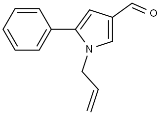 1-allyl-5-phenyl-1H-pyrrole-3-carbaldehyde Structure