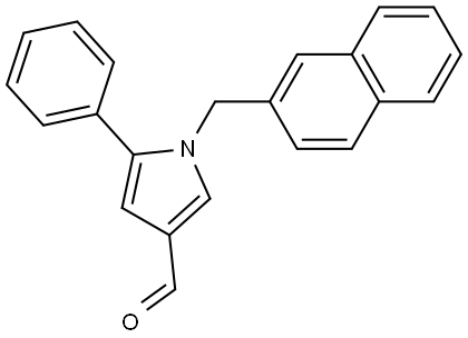 1-(naphthalen-2-ylmethyl)-5-phenyl-1H-pyrrole-3-carbaldehyde Structure