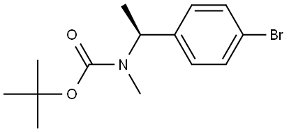 tert-butyl (S)-(1-(4-bromophenyl)ethyl)(methyl)carbamate Structure