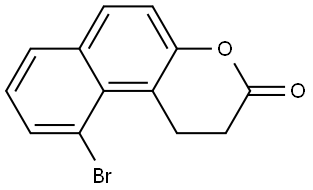 10-Bromo-1,2-dihydro-3H-naphtho[2,1-b]pyran-3-one 구조식 이미지