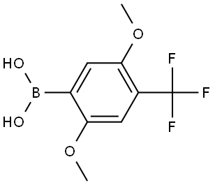 (2,5-dimethoxy-4-(trifluoromethyl)phenyl)boronic acid Structure