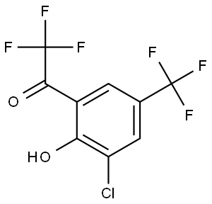 1-(3-Chloro-2-hydroxy-5-(trifluoromethyl)phenyl)-2,2,2-trifluoroethanone Structure