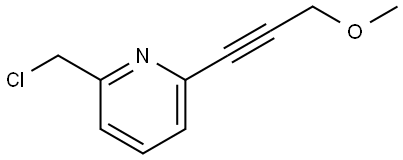 2-(chloromethyl)-6-(3-methoxyprop-1-yn-1-yl)pyridine Structure