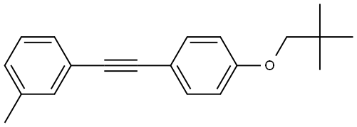 1-[2-[4-(2,2-Dimethylpropoxy)phenyl]ethynyl]-3-methylbenzene Structure