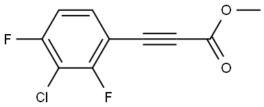 Methyl 3-(3-chloro-2,4-difluorophenyl)-2-propynoate Structure