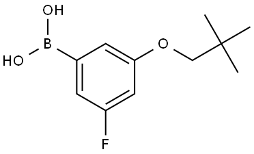 B-[3-(2,2-Dimethylpropoxy)-5-fluorophenyl]boronic acid Structure