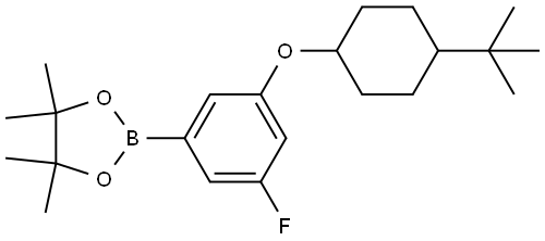 2-[3-[[4-(1,1-Dimethylethyl)cyclohexyl]oxy]-5-fluorophenyl]-4,4,5,5-tetrameth... Structure