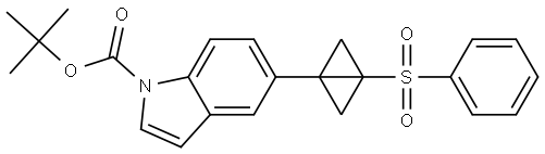 1,1-Dimethylethyl 5-[3-(phenylsulfonyl)bicyclo[1.1.0]but-1-yl]-1H-indole-1-carbo… Structure