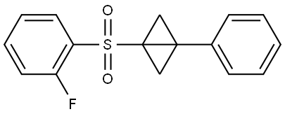 1-[(2-Fluorophenyl)sulfonyl]-3-phenylbicyclo[1.1.0]butane Structure