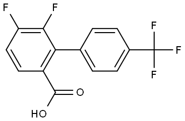 5,6-difluoro-4'-(trifluoromethyl)-[1,1'-biphenyl]-2-carboxylic acid Structure