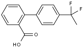 4'-(1,1-Difluoroethyl)[1,1'-biphenyl]-2-carboxylic acid Structure