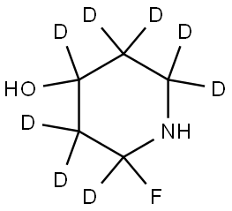 2-fluoropiperidin-2,3,3,4,5,5,6,6-d8-4-ol Structure