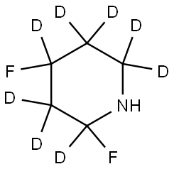 2,4-difluoropiperidine-2,3,3,4,5,5,6,6-d8 Structure