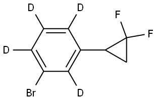 1-bromo-3-(2,2-difluorocyclopropyl)benzene-2,4,5,6-d4 구조식 이미지