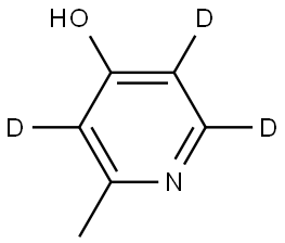2-methylpyridin-3,5,6-d3-4-ol Structure