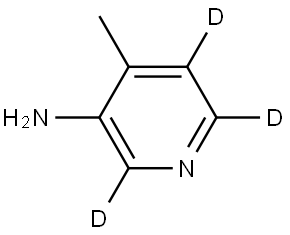 4-methylpyridin-2,5,6-d3-3-amine 구조식 이미지