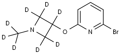 2-bromo-6-((1-(methyl-d3)azetidin-3-yl-2,2,3,4,4-d5)oxy)pyridine Structure