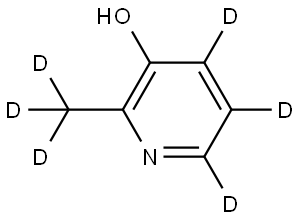 2-(methyl-d3)pyridin-4,5,6-d3-3-ol Structure