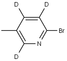 2-bromo-5-methylpyridine-3,4,6-d3 Structure